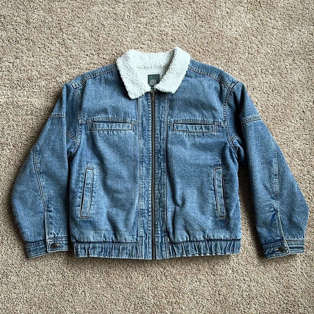Wild Fable Faux Shearling Denim Jacket